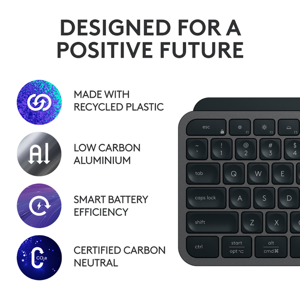 Logitech Mx Keys S Illuminated Wireless And Bluetooth Keyboard - Graphite