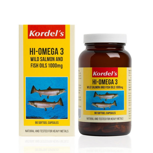 Kordel’s Hi- Omega 3 Wild Salmon and Fish Oils 1000 mg C90