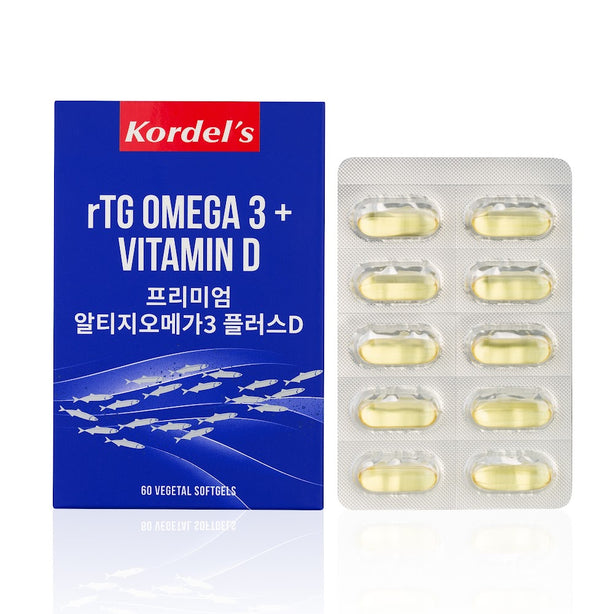 Kordel’s rTG Omega 3 + Vitamin D C60 ( Exp: 03/2025)