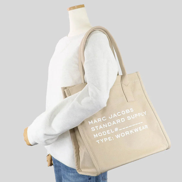 MARC JACOBS Canvas Standard Supply Large Tote Beige 4S4HTT001H02 Robinsons Singapore