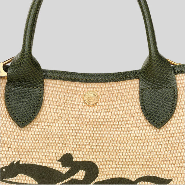 LONGCHAMP Le Panier Pliage Basket S Crossbody Bag Khaki RS-10144HZB