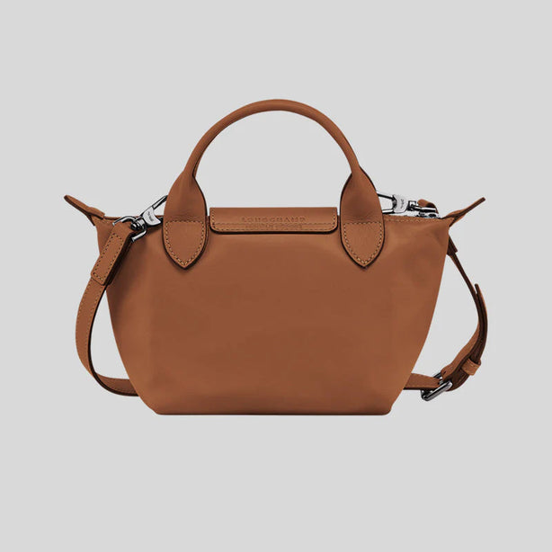 LONGCHAMP Le Pliage Extra XS Leather Handbag Cognac RS-L1500987