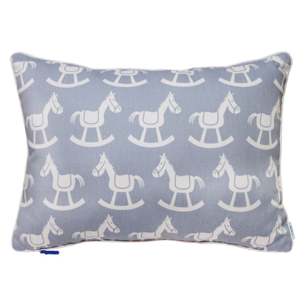 KRFTD Rocking Horse Baby Pillow - Blue