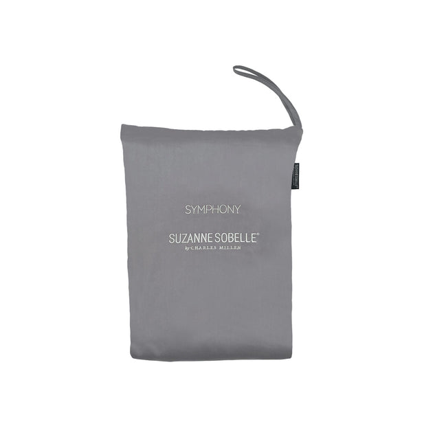 Suzanne Sobelle Symphony Fitted Sheet Set, Flint Grey