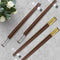 Charles Millen Signature Collection Luxury Brown Wood Chopsticks, Twin Pack, Gold