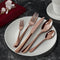 Charles Millen Signature Collection Helena Champagne Rose Gold Finish Cutlery