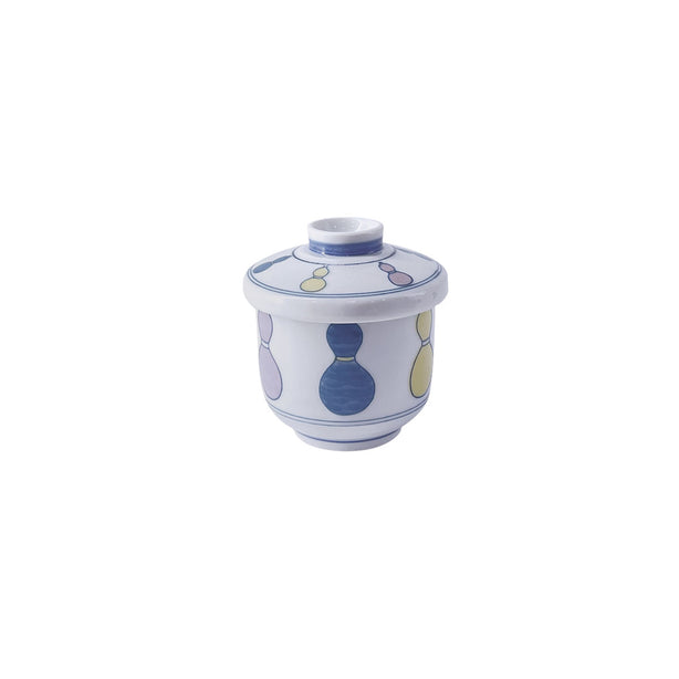 Tsuru Seasonal Japanese Tableware Collection 8cm Chawamushi (230cc) With Lid, Sac030