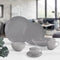 Soiree Ascot, Fine Porcelain Tableware, Salad Plate, Pebble Grey