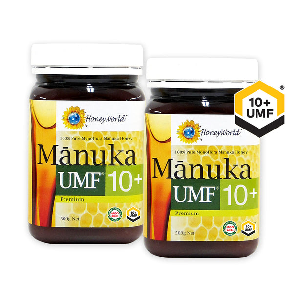 HoneyWorld Premium Manuka UMF10+ 500g (Bundle of 2)