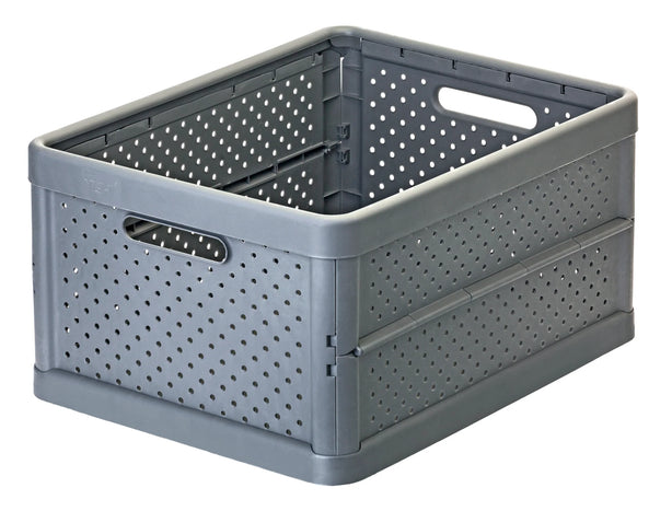 Vigar 32L Compact Foldable Crate (Multiple Colours Available)