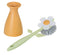 Vigar Florganic Dish Brush With Vase (Pink or Orange Colour)