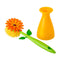 Vigar Flower Power Dish Brush With Vase (Pink or Orange Colour)