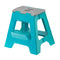 Vigar Compact 2 Step Foldable 40cm Stool (Grey or Turquoise Colour)