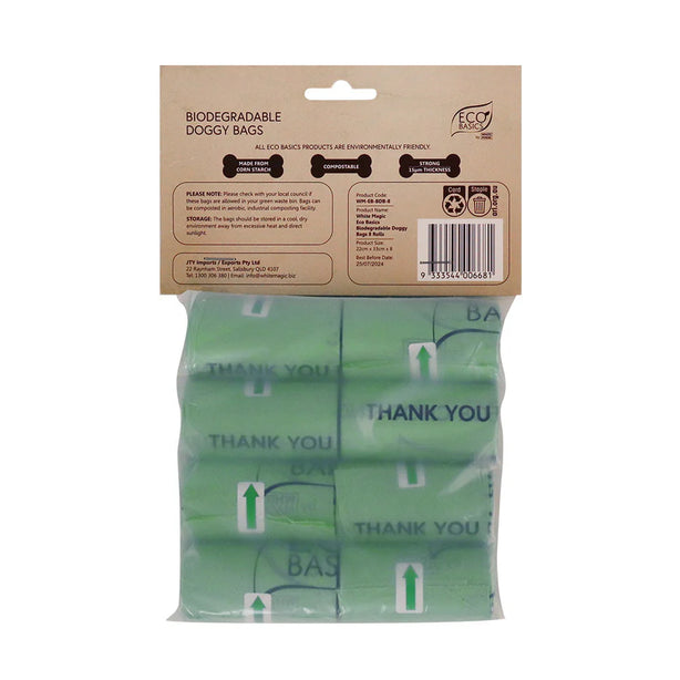 Biodegradable Doggy Bags 8 Rolls