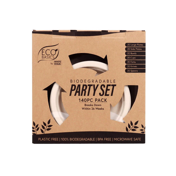 Eco Basics Biodegradable Party Set