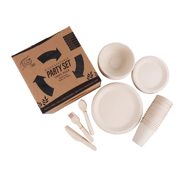 Eco Basics Biodegradable Party Set