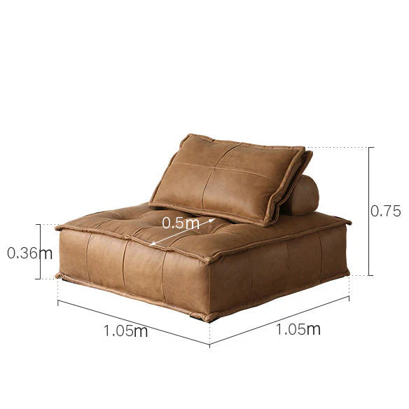 Asiades Leather Modular Sofa