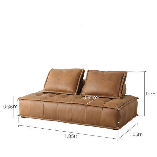 Asiades Leather Modular Sofa