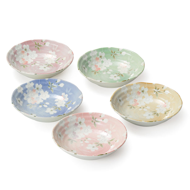 Tsuru 5 Piece Side Dish Gift Set, B