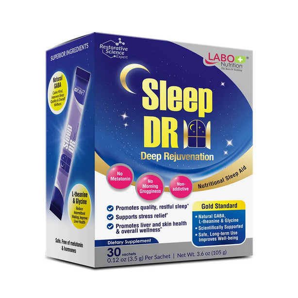 LABO Nutrition Sleep DR Insomnia Supplement Melatonin Free with Natural GABA