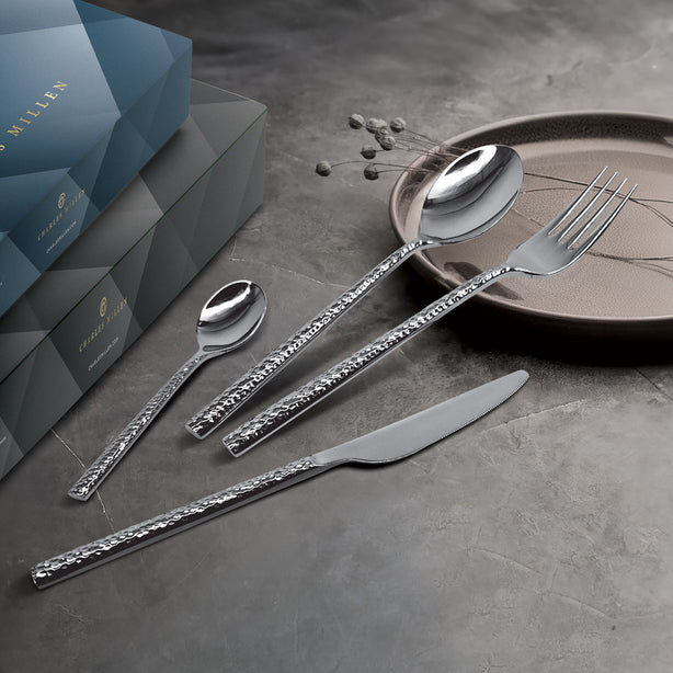 Charles Millen Signature Collection Aldo Cutlery Set, Stainless Steel Mirror Finished