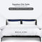 Egyptian Cotton 1000TC Bed Set Nelli  - White