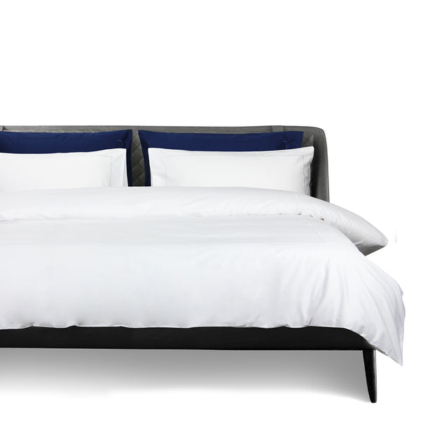 Egyptian Cotton 1000TC Bed Set Nelli  - White