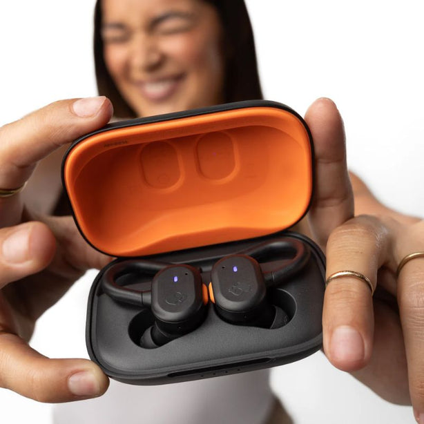 Skullcandy Push Active True Wireless Earbuds - Black/ Orange