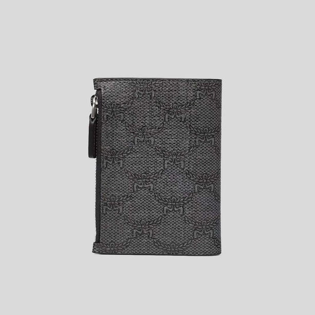 MCM Himmel Bifold Snap Wallet In Lauretos Dark Grey RB-MXSEAAC05ED001