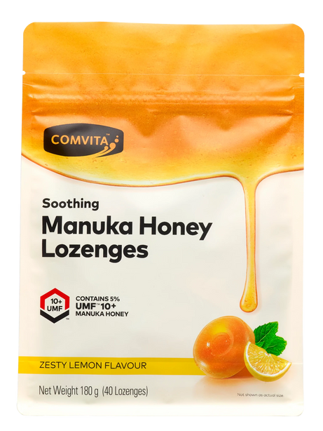 Comvita Manuka Honey Lozenges - Lemon & Honey, 40s