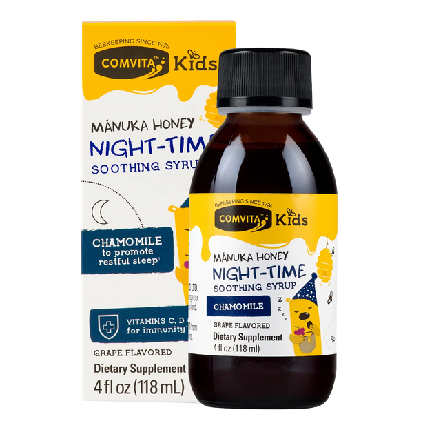 Comvita Kids Night-Time Soothing Syrup - Grape Flavour 118ml