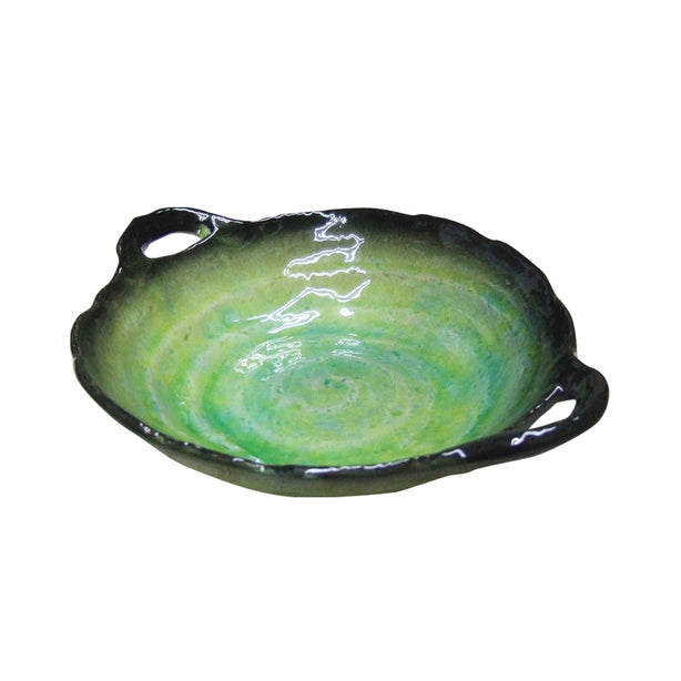 Tsuru Seasonal Japanese Tableware Collection Serving Dish With Handle, Sac316