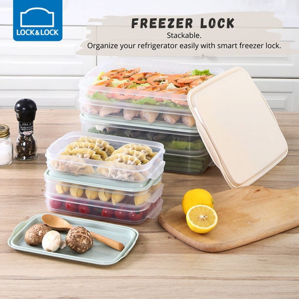 LocknLock Freezer Lock Food Container 2400ml 2P Set Rectangular