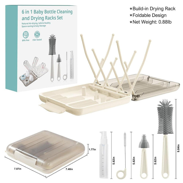 How to clean bottle drying rack sale