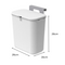 Hanging dustbin for kitchen cabinet door 9L