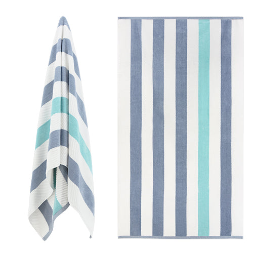 Luxury Textured Cabana Stripe Beach Towel