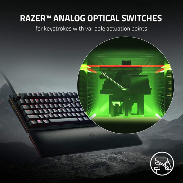 Razer Huntsman V2 Analog - Wired Optical RGB Mechanical Gaming Keyboard