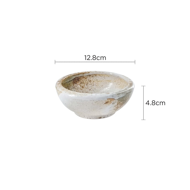 Tsuru Seasonal Japanese Tableware Collection 5.04 Inch Stone Bowl, Sac064