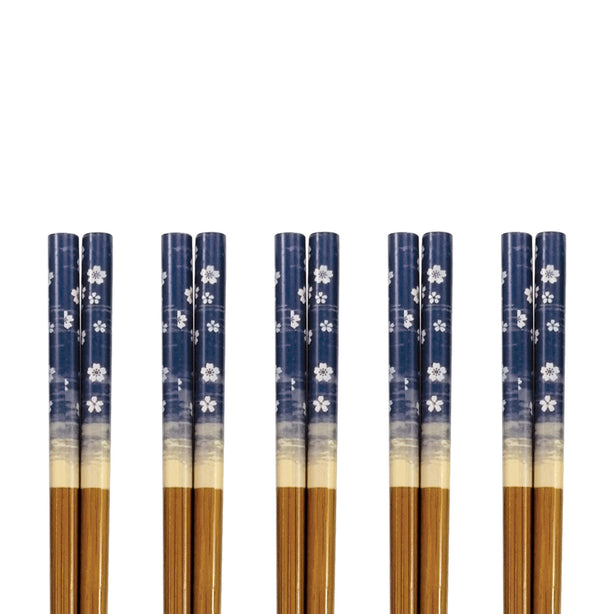 Tsuru Japanese Bamboo Chopsticks, 5 Pairs Pack, Tnk070803