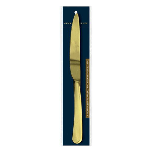 Charles Millen Signature Collection Helena Gold Finish Cutlery