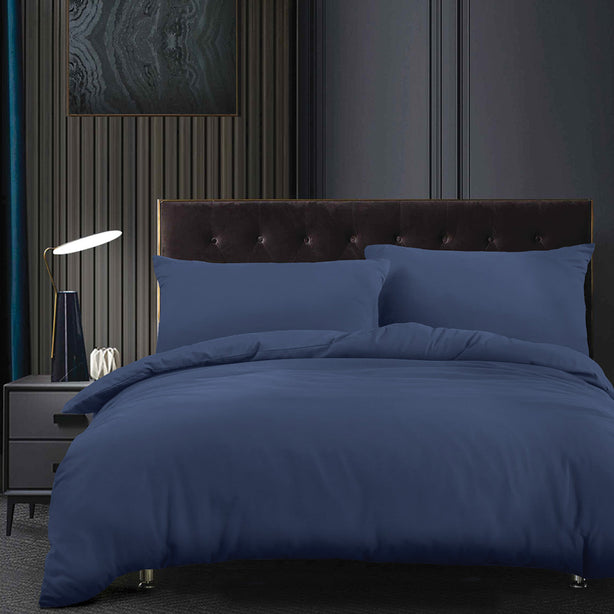 Charles Millen Signature Collection Stamford Blue 100% Pima Cotton Deluxe Bed Set