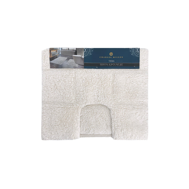 Charles Millen Signature Collection Tera 2 Piece Mat Set, Contour + Tufted