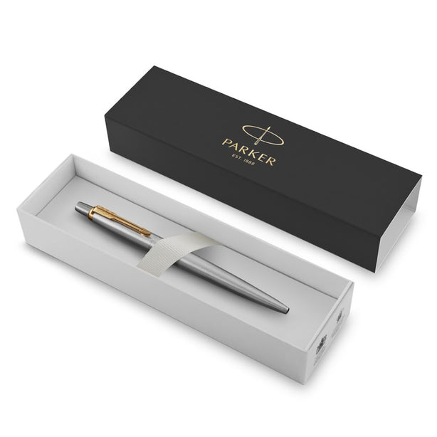 Parker Jotter Stainless Steel Gold Trim Ballpoint Pen