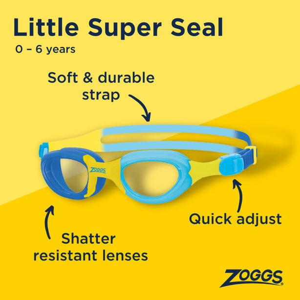 Zoggs Australia Kids Little Super Seal Swim Goggles