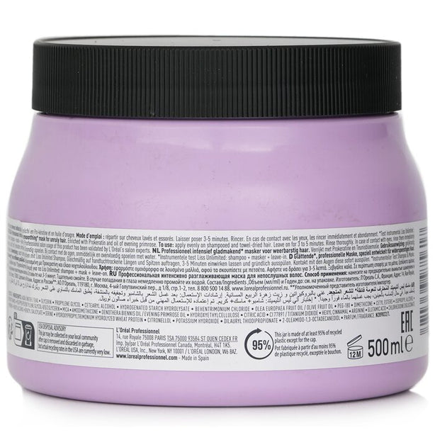 Professionnel Serie Expert - Liss Unlimited Prokeratin Intense Smoothing Mask (for Unruly Hair) - 500ml/16.9oz