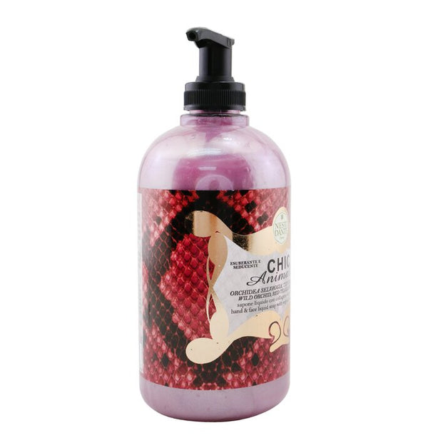 Chic Animalier Hand & Face Liquid Soap With Vegetal Collagen & Ginseng - Wild Orchid, Red Tea Leaves & Tiare - 500ml/16.9oz