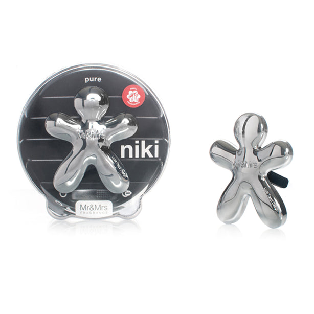 Mr & Mrs Fragrance Car Niki Metal Silver - Pure