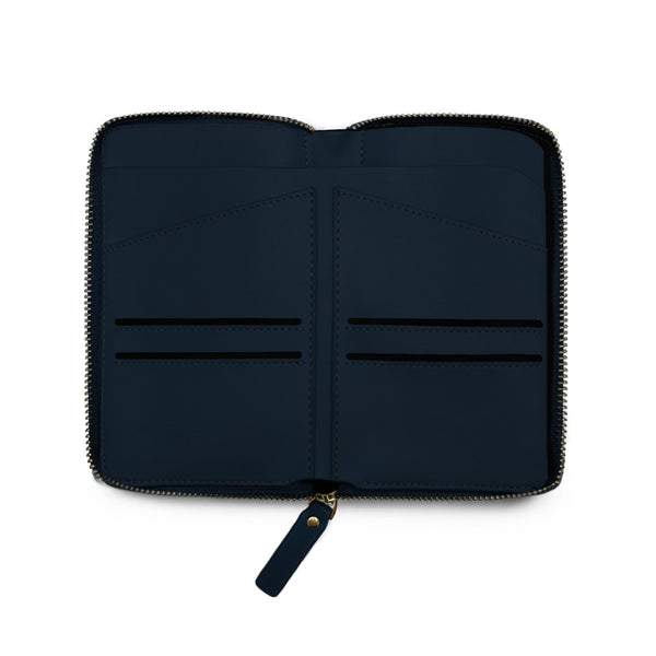 X Nihilo Cameron Leather Travel Wallet Navy