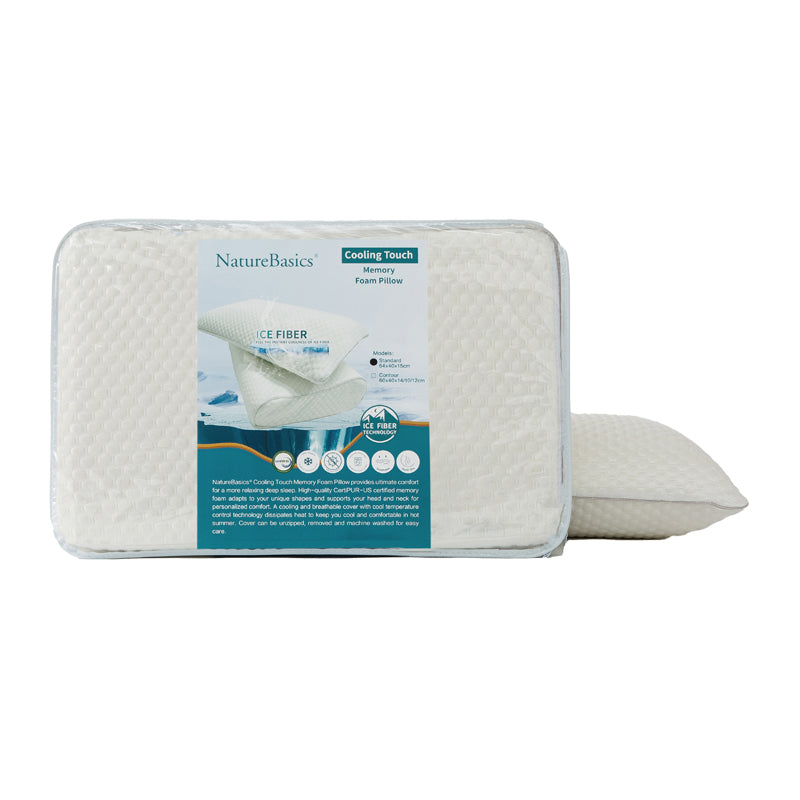 Zinus 'Cool Series' Cool Gel Memory Foam Contour Pillow – Zinus Singapore