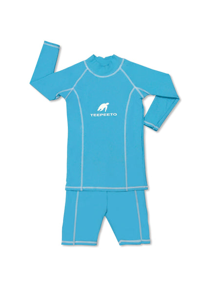 Turtle Long Sleeve Swim Top and Shorts Set